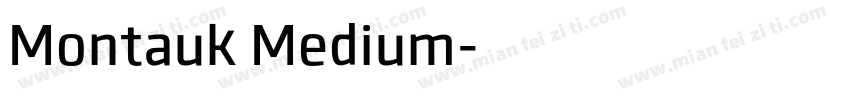 Montauk Medium字体转换